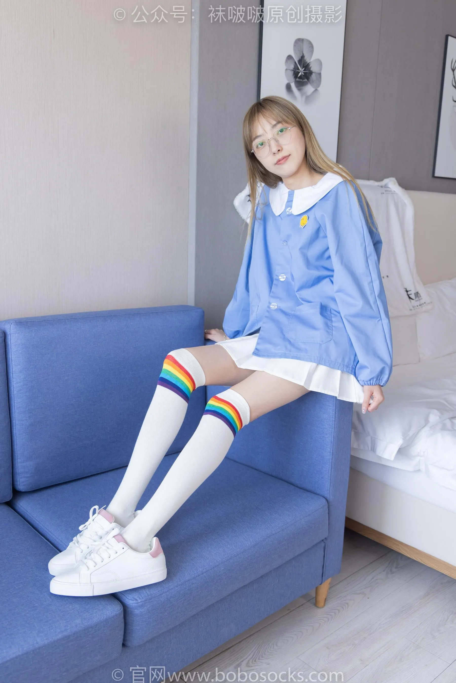 [BoBoSocks袜啵啵]NO.229 稚予-板鞋、皮鞋、两双大腿袜 [68P]插图2